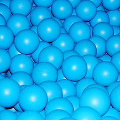 Image showing Blue balls abstract background