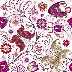 Image showing Vintage seamless pattern