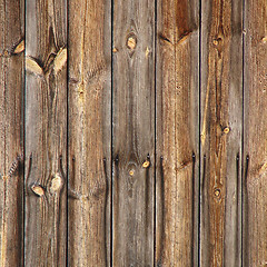 Image showing Natural brown old wooden board background