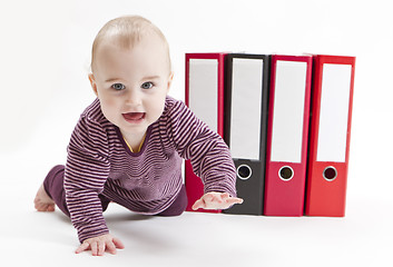 Image showing young child with ring file