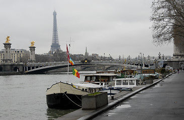 Image showing view of the Seine in Paris