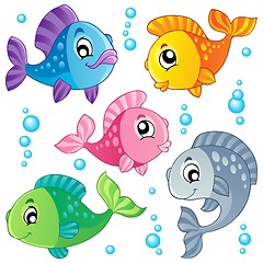 Image showing Various cute fishes collection 3