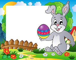 Image showing Frame with Easter bunny theme 3