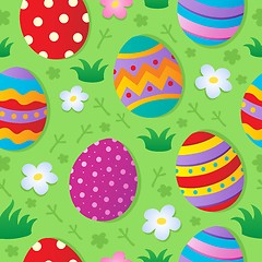 Image showing Seamless Easter theme background