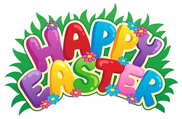 Image showing Happy Easter sign theme image 2