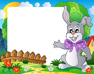 Image showing Frame with Easter bunny theme 2