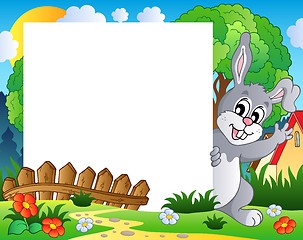 Image showing Frame with Easter bunny theme 1