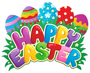 Image showing Happy Easter sign theme image 3