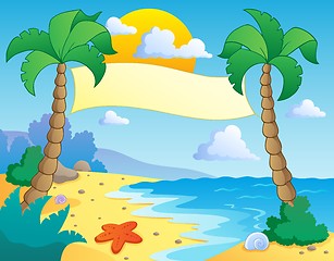 Image showing Beach theme scenery 4