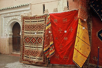 Image showing carpets in Marrakech