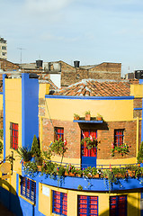 Image showing architecture historic La Candelaria Bogota Colombia
