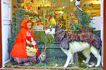 Image showing The Wolf and little Red Riding Hood. 