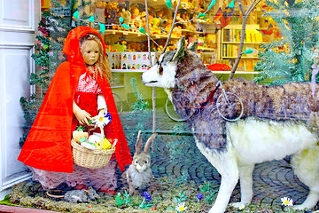 Image showing The Wolf and little Red Riding Hood. 