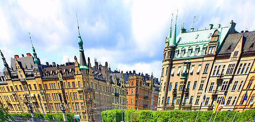 Image showing Abstract panorama of Stockholm