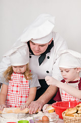 Image showing chef with children