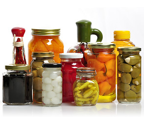 Image showing Glass Jars Of Preserved Food