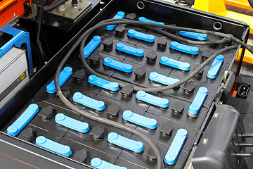 Image showing Forklift battery