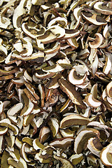 Image showing Dried scliced shiitake