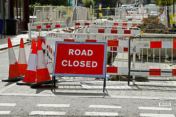 Image showing Road closed