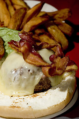 Image showing bacon cheeseburger