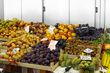 Image showing Fruit market stall