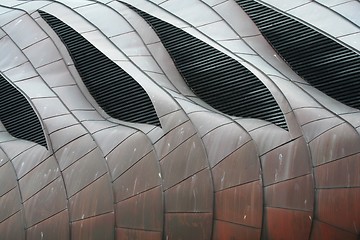 Image showing detail of copper building