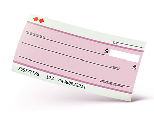 Image showing Bank check 