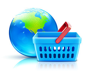 Image showing Global shopping concept 