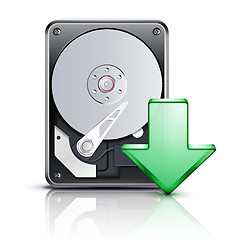 Image showing Computer download concept with 