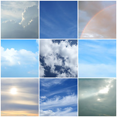 Image showing Different moods of the sky