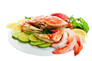 Image showing Crab platter