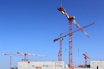 Image showing Construction of buildings