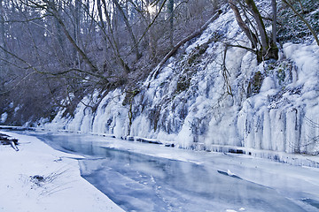 Image showing ice over river