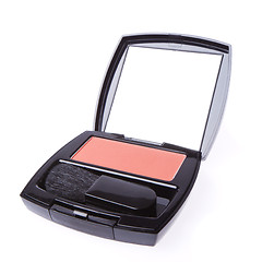 Image showing compact blush with brush