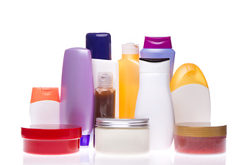 Image showing cosmetic bottles