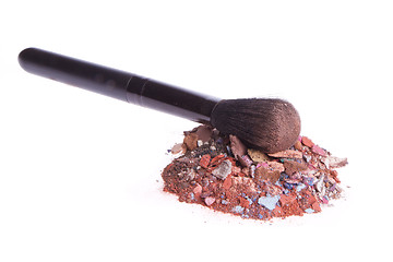 Image showing crushed eyeshadows