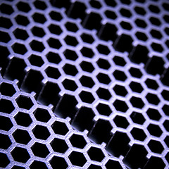 Image showing abstract metallic grid