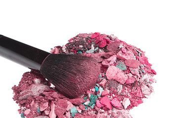 Image showing crushed eyeshadows