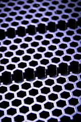 Image showing abstract metallic grid