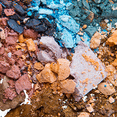 Image showing crushed eyeshadows