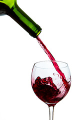 Image showing pouring red wine 