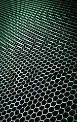 Image showing abstract metallic grid