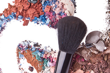 Image showing crushed eyeshadows