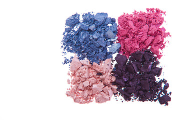 Image showing crushed eyeshadows