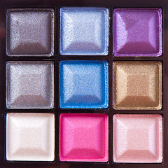 Image showing colorful eyeshadows