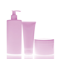 Image showing cosmetic bottles