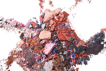 Image showing crushed eyeshadows