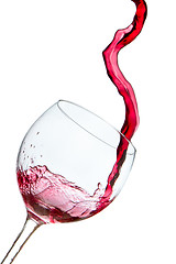 Image showing pouring red wine 