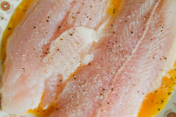 Image showing raw fish fillet