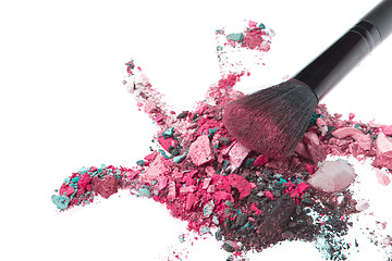 Image showing crushed eyeshadows